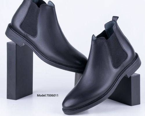  نیم بوت مردانه چرم چلسی کد 7004011 