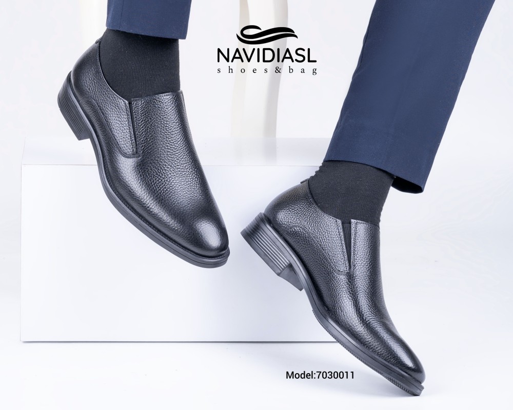 کفش مردانه چرم کلاسیک کد 7030011 