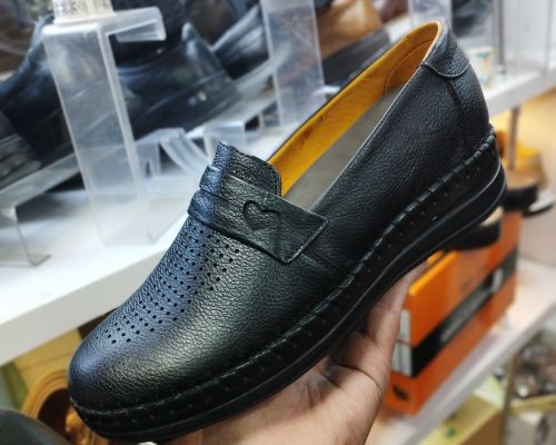  کفس طبی چرم طبیعی انتی شوک دار 