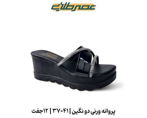 پروانه ورنی دو نگین 