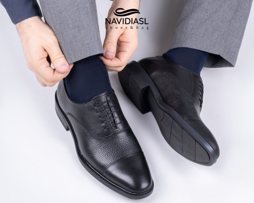 کفش مردانه چرم کلاسیک کد 7035011