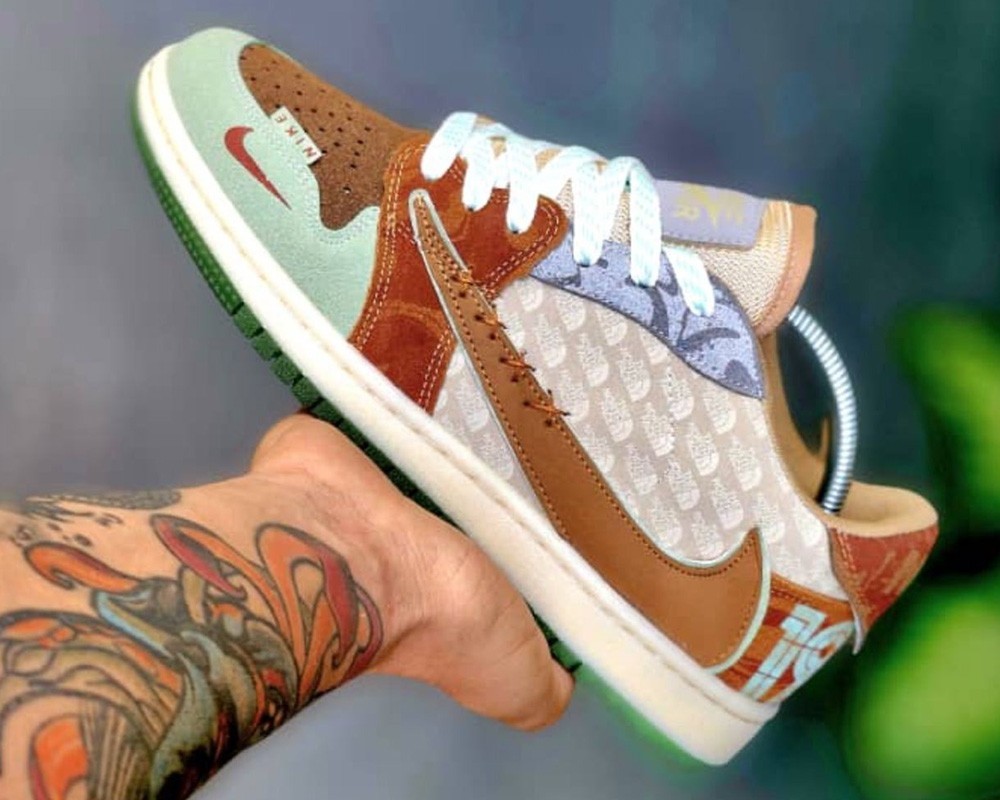  Nike aj1 Travis Scott x the north face 