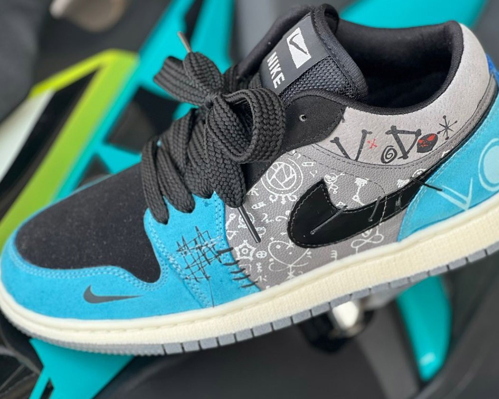  Nike air Jordan 1 voodo custom 
