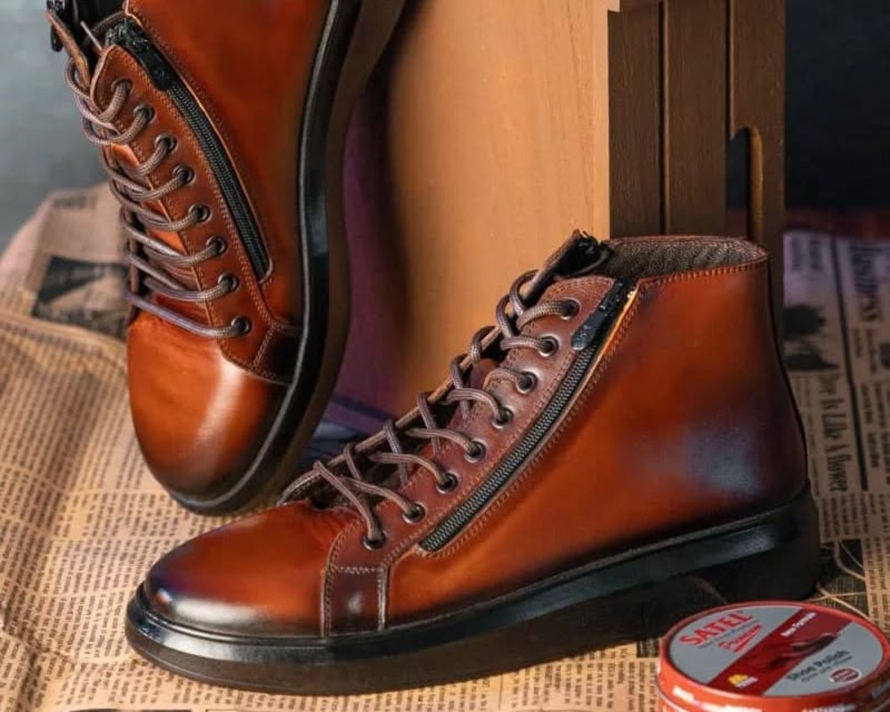  اسپرت ساقدار دوزیپ تمام چرم 