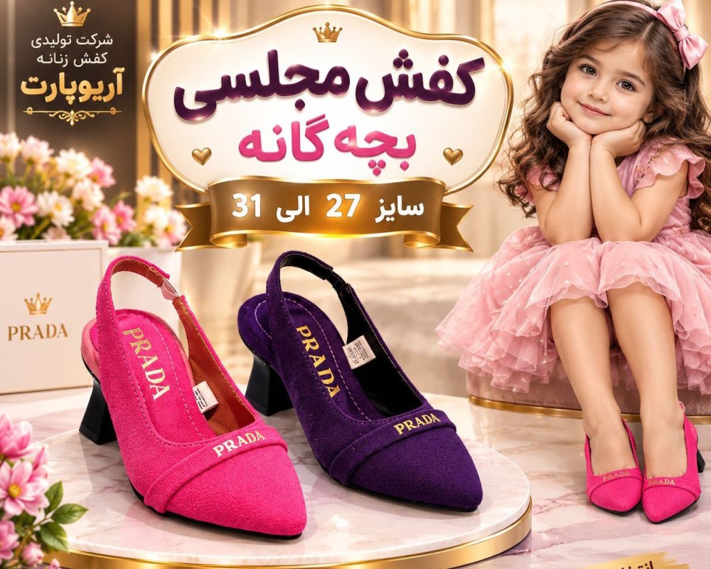  کفش دخترانه مجلسی 