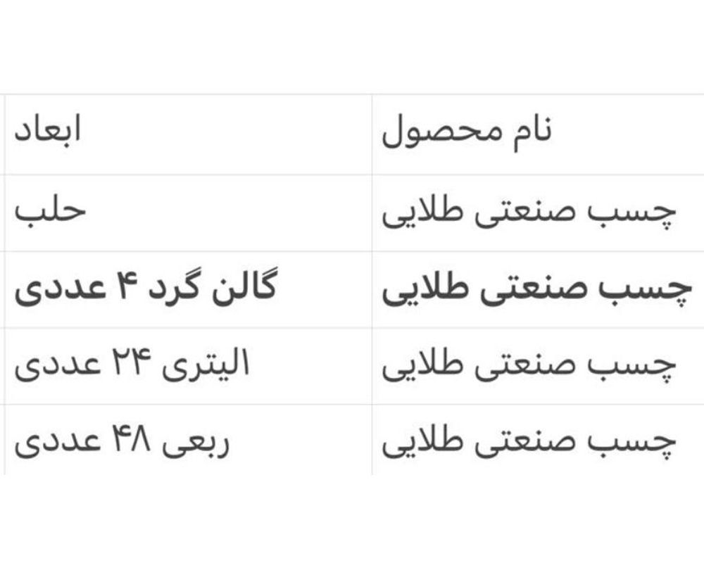  چسب طلایی 